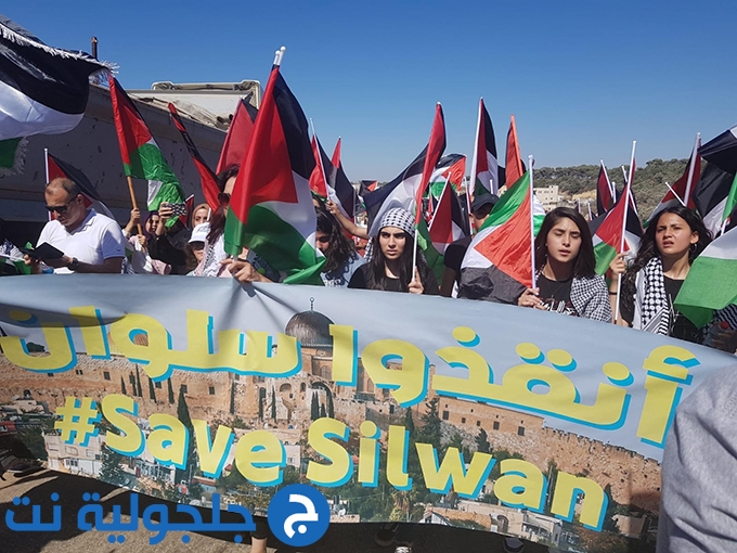 المئات في مسيرة الأعلام الفلسطينية بأم الفحم
